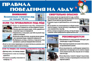 Правила поведения на льду Правила поведения на льду.